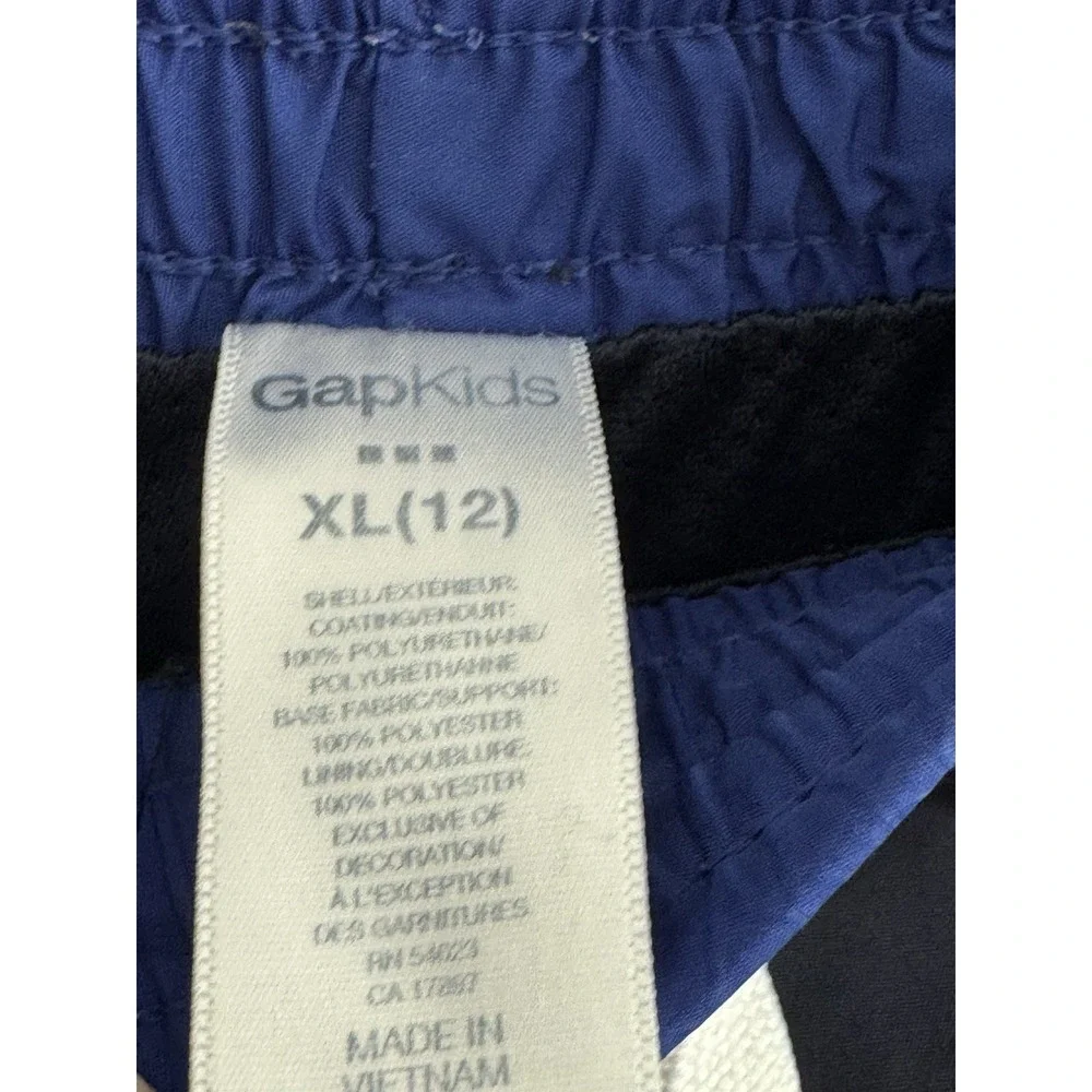 Gap Kids Boys Navy Track‎ Windbreak Pants Mesh Lined 12 Athletic